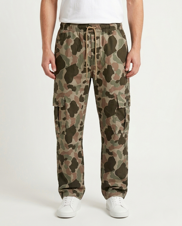 Brown Color Single Camo Cargo Trouser