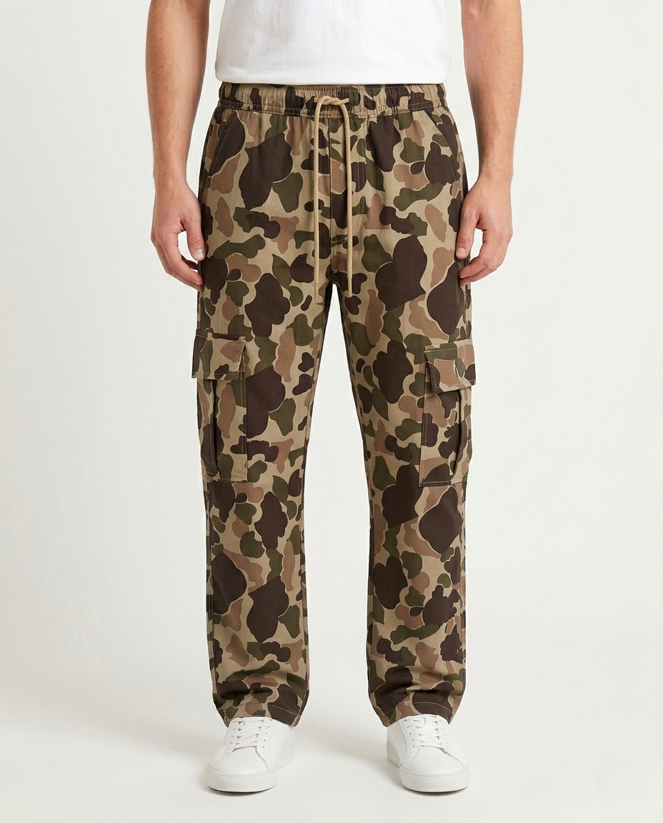 Dark Oak Color Single Camo Cargo Trouser