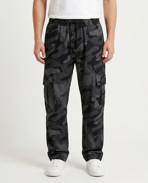 Brown, Dark Oak, Ship Gray Color Combo Camo Cargo Trouser