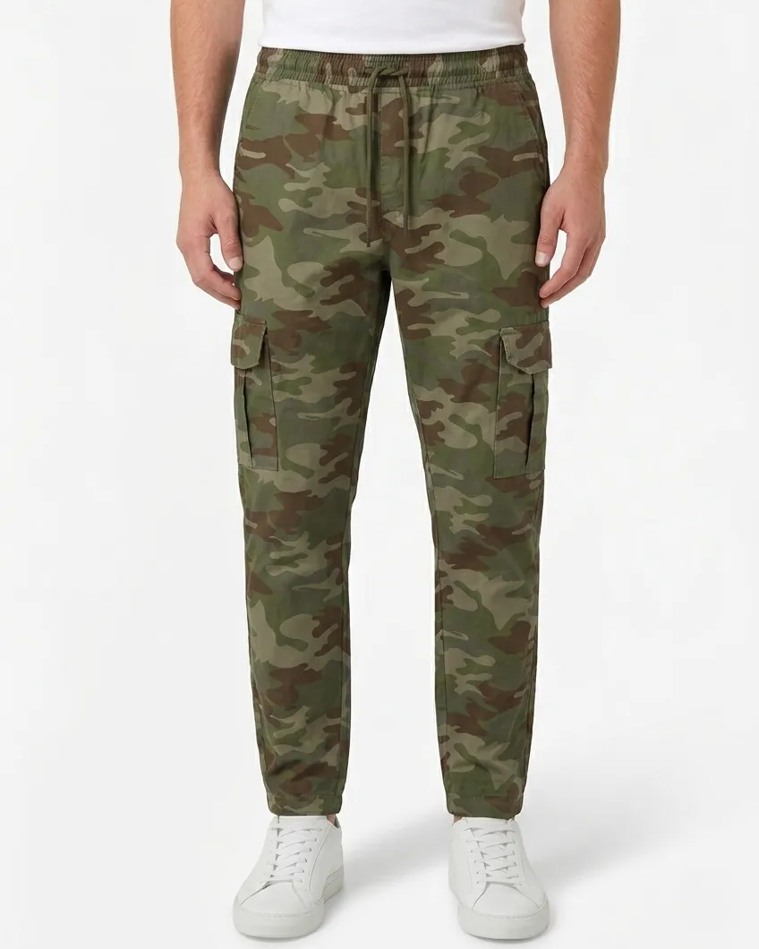 Military Olive & Camouflage Olive Color Camo Cargo Trouser image 3