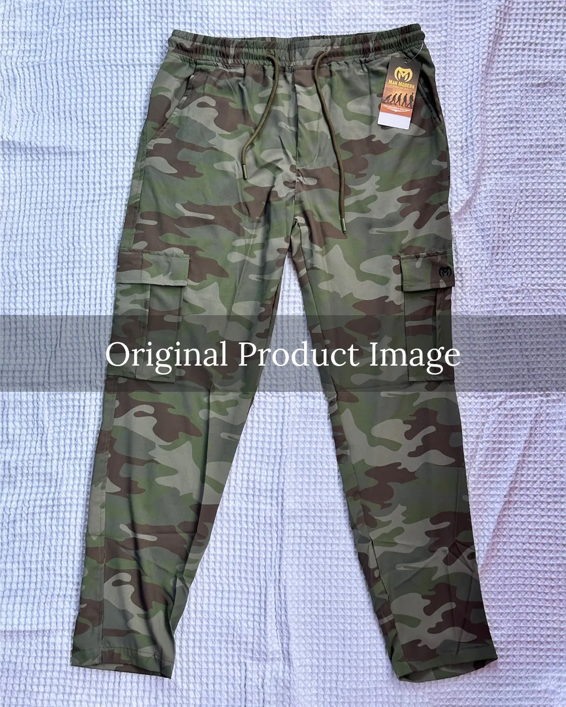Camouflage Olive & White Color Camo Cargo Pant image 6