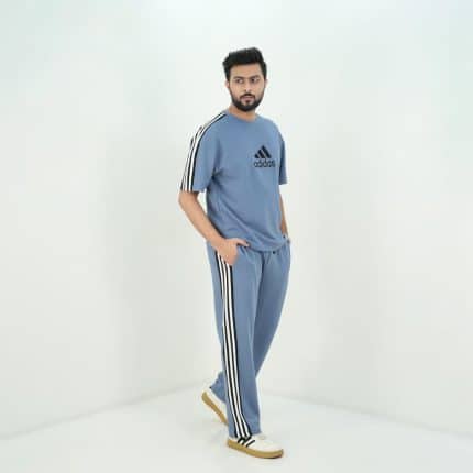 Fashion Denim Color Men’s Sports Tracksuit