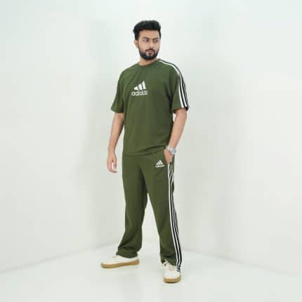 Dark Green Camo Color Men’s Sports Tracksuit