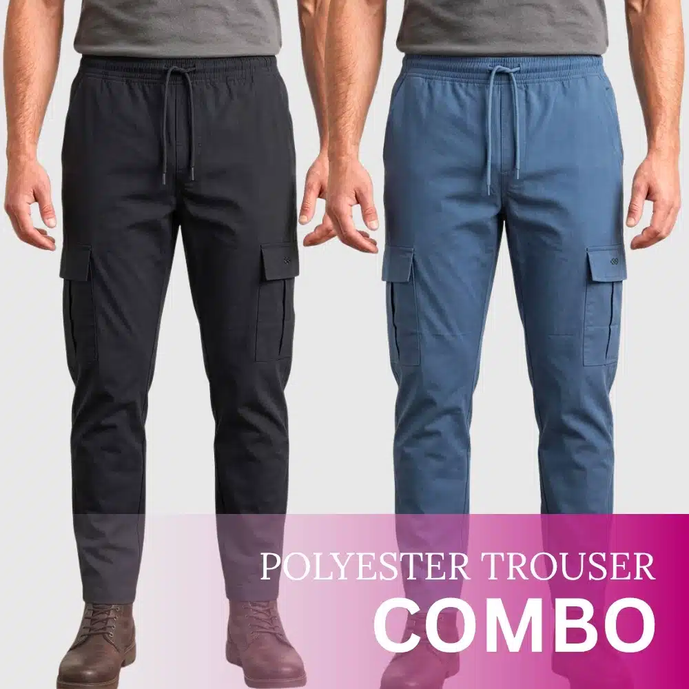 Parashute Trouser (12) Sloe & Black Color Combo Parachute Trouser - Image 1