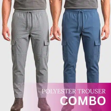 Sloe & Mercury Color Combo Parachute Trouser