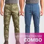 Sloe & Olive Gray Color Combo Parachute Trouser