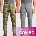 Mercury & Olive Gray Color Combo Parachute Trouser