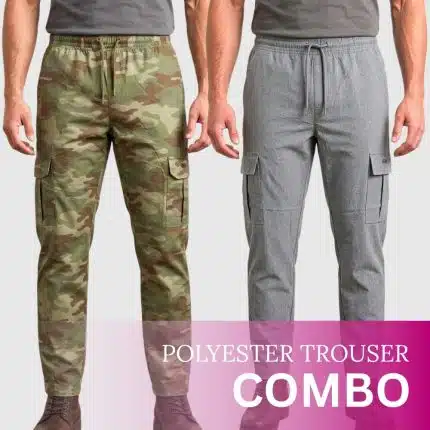 Mercury & Olive Gray Color Combo Parachute Trouser