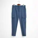 Sloe & Solid Graphite Color Combo Parachute Trouser - Image 4