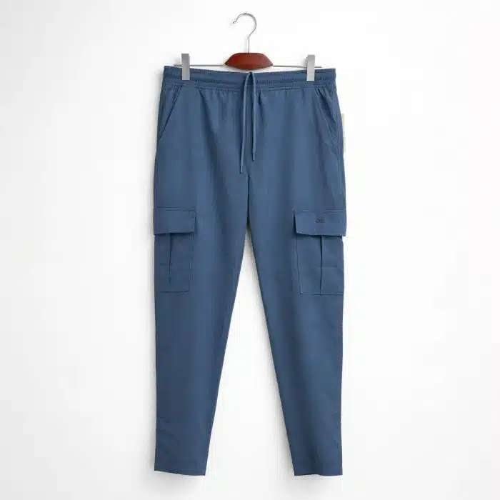 Sloe & Solid Graphite Color Combo Parachute Trouser - Image 4