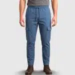 Sloe & Solid Graphite Color Combo Parachute Trouser - Image 2