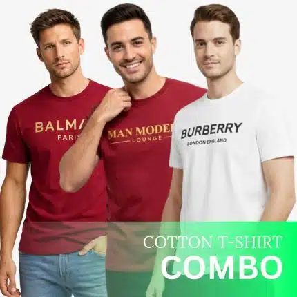 Cotton T-Shirt Three Piece Combo - 2